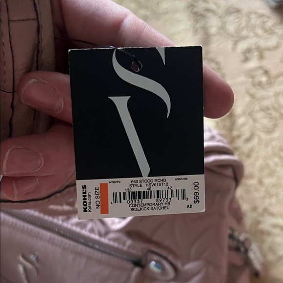 Simply Vera Vera Wang Pink Quilted Shoulder Bag - Picture 9 of 9